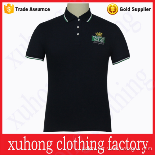 2017 custom latest design embroidery 100% cotton polo shirt